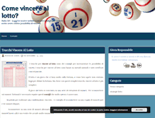 Tablet Screenshot of comevincereallotto.net